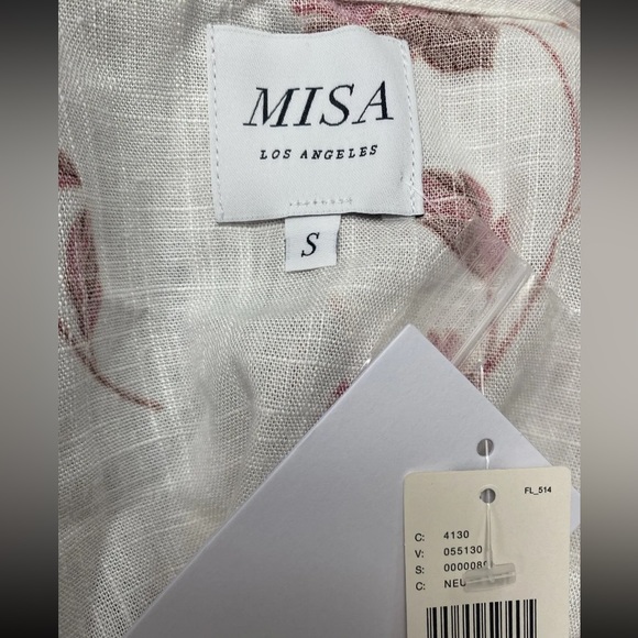 MISA Los Angeles NWT Thora Mini Floral Wrap Dress In Abstract Peony Sz S $298 - Picture 8 of 12
